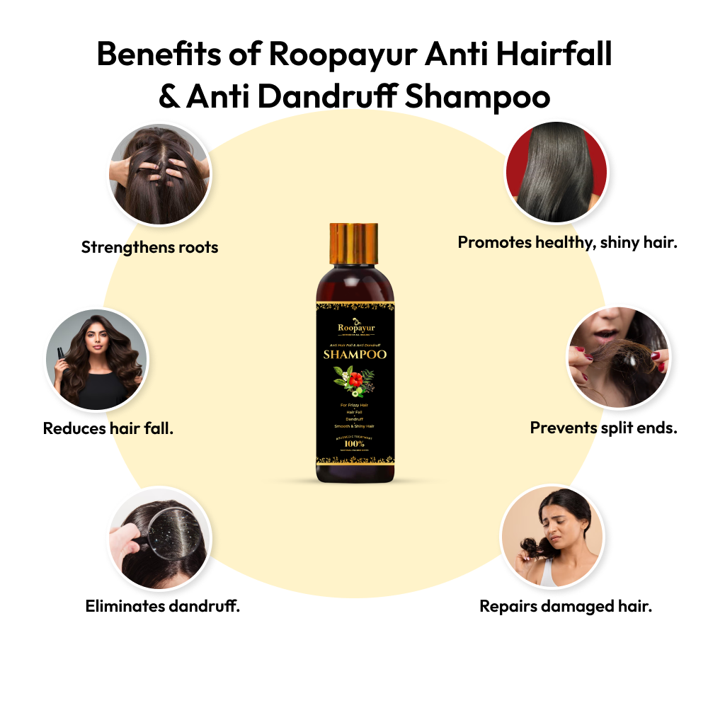 Roopayur Anti Hairfall & Anti Dandruff Shampoo