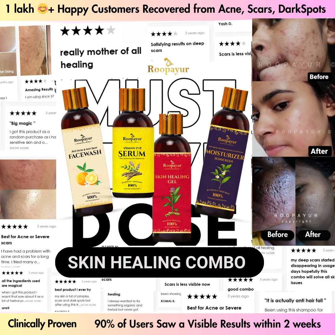 Best Acne Scar Healing Combo – Reduce Acne Pits, Dark Spots, & Shrink Enlarged Pores